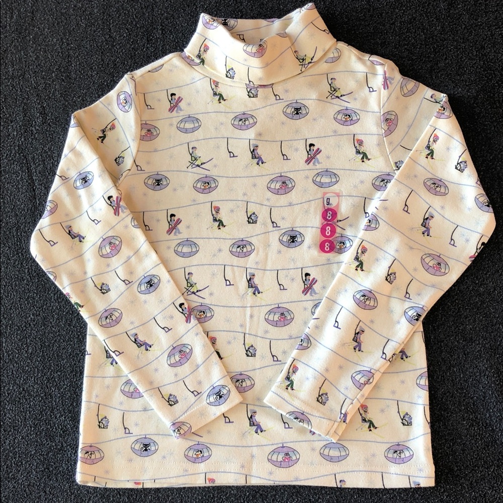 Gymboree‎ Girls 100% Cotton Après Ski Turtleneck Long-Sleeved Shirt Size 8